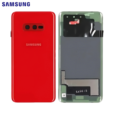 Vitre Cache Arrière Original Rouge Samsung Galaxy S10e G970 _ GH82-18452H