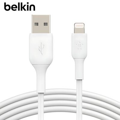 BELKIN Câble USB-A vers Lightning (1m, Blanc) _ CAA001BT1MWH