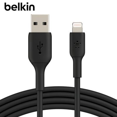 BELKIN Câble USB-A vers Lightning (1m, Noir) _ CAA001BT1MBK