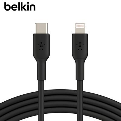 BELKIN Câble USB-C vers Lightning (1m, Noir) _ CAA003BT1MBK