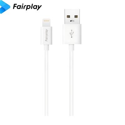 FAIRPLAY SENECIO Câble USB-A vers Lightning (1m, Blanc) _ FP-C03L1B