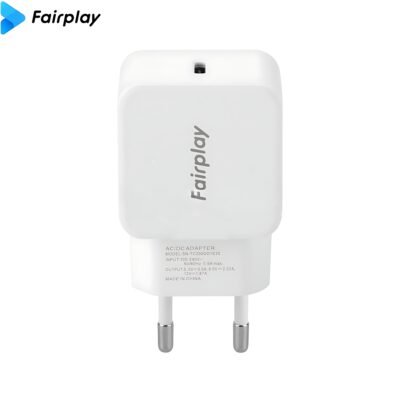 FAIRPLAY Chargeur 20W USB-C (version Bulk, sans emballage) Blanc _ 826369